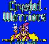 Заставка игры Crystal Warriors